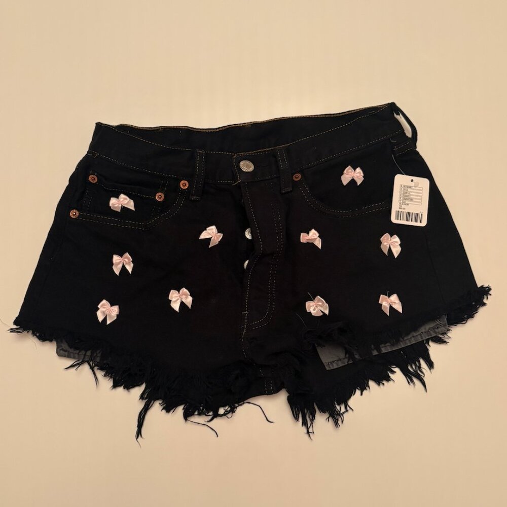 Urban Renewal Remade Bow Denim Short - Picture 2 of 4